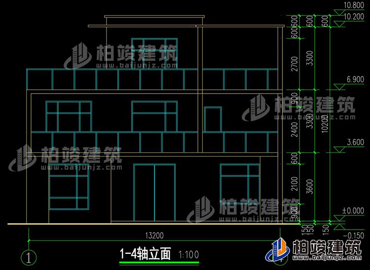 正立面图